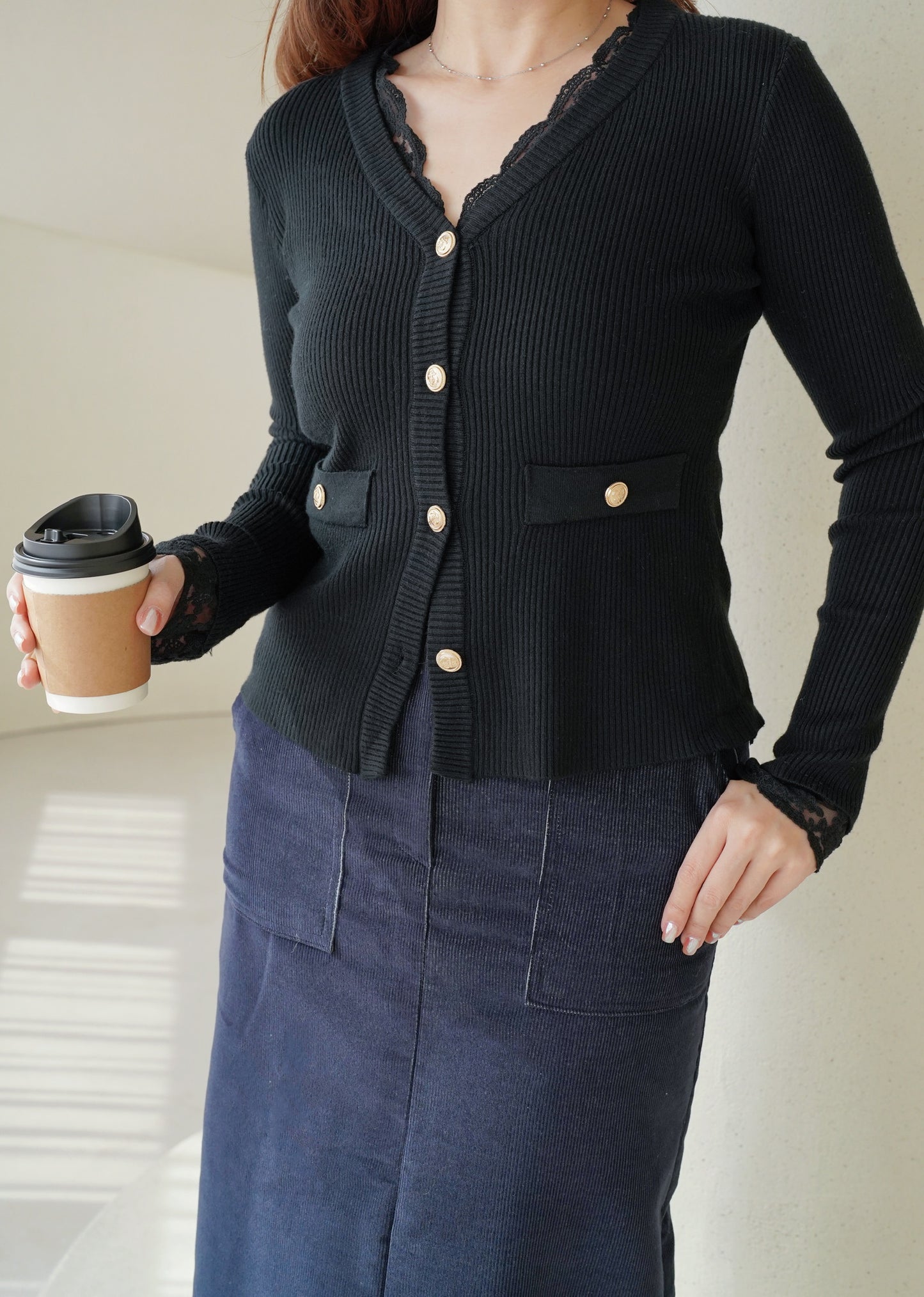 Glowy Lacie Knitted Top