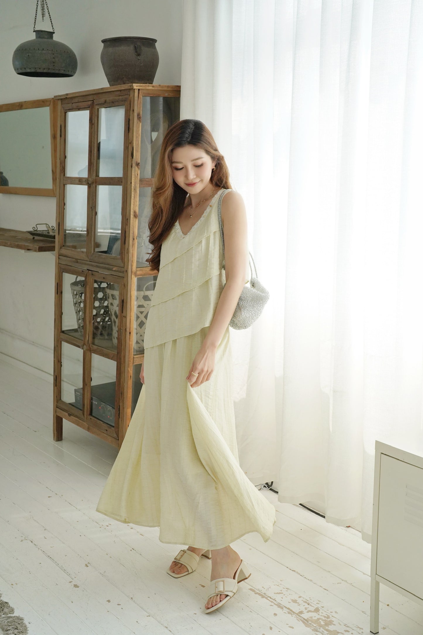 Ruffle Seasell Dress Set