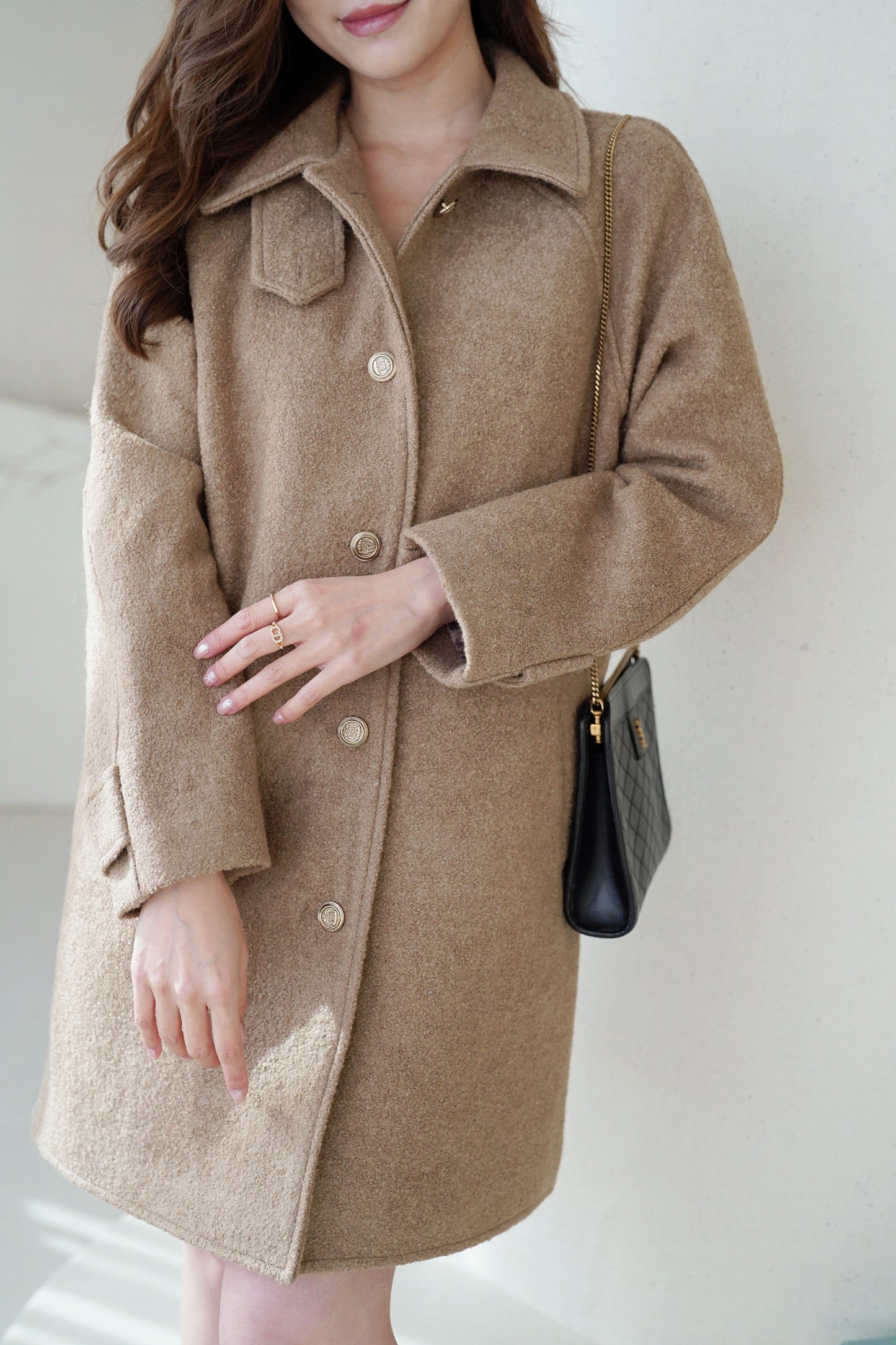 Premium Collar Wool Coat