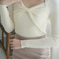 Twisty Ribbon Knitted Top