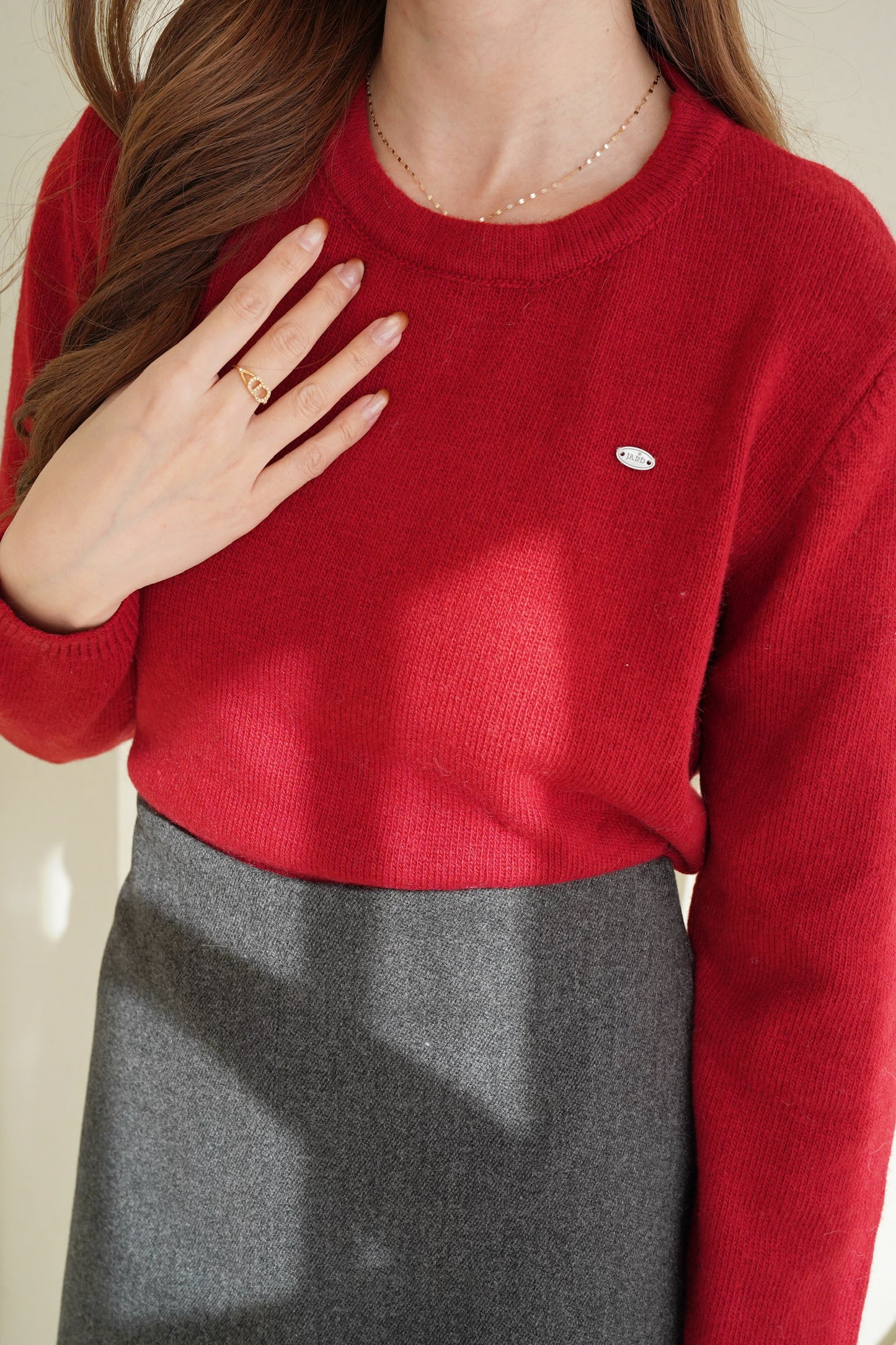 Festive Scarf Wool Sweater