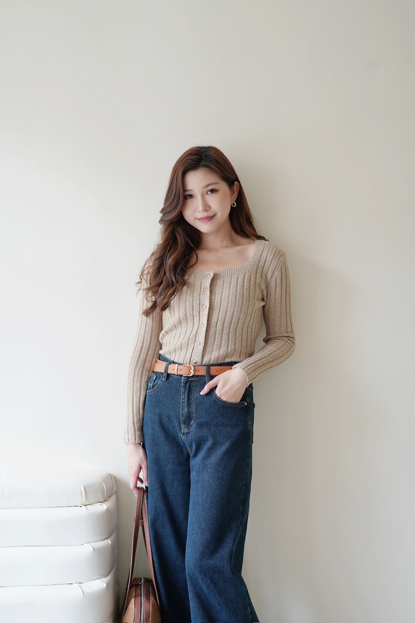 Basic Square Knitted Top