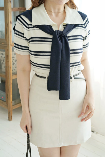 Frenchy Polo Stripes Set