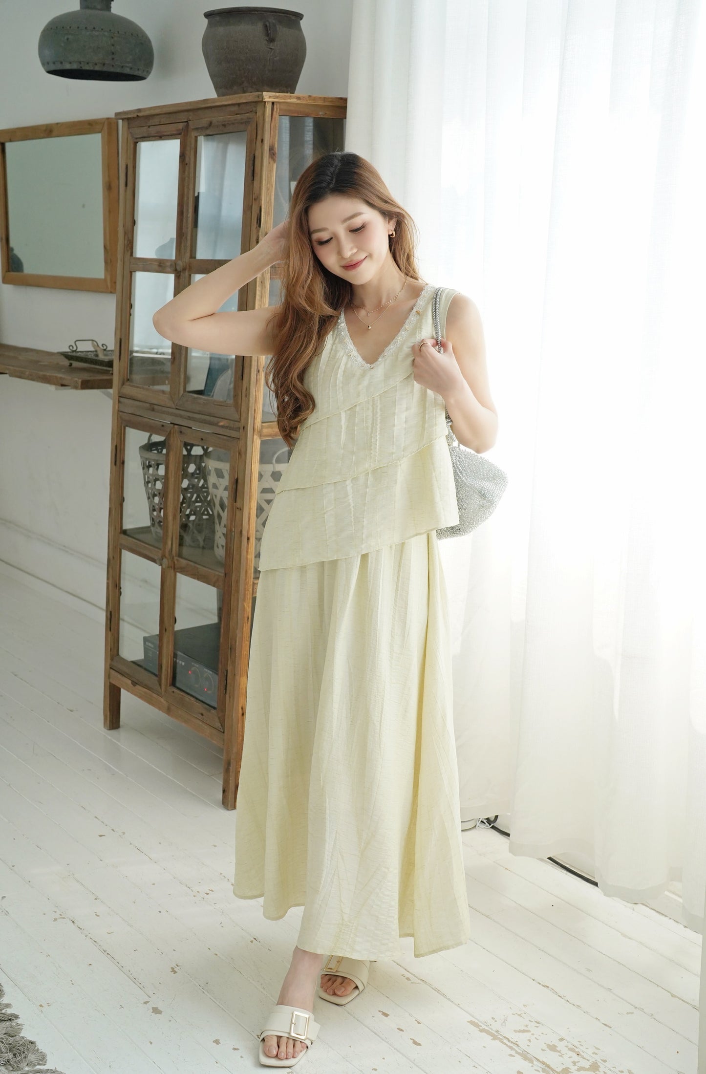 Ruffle Seasell Dress Set