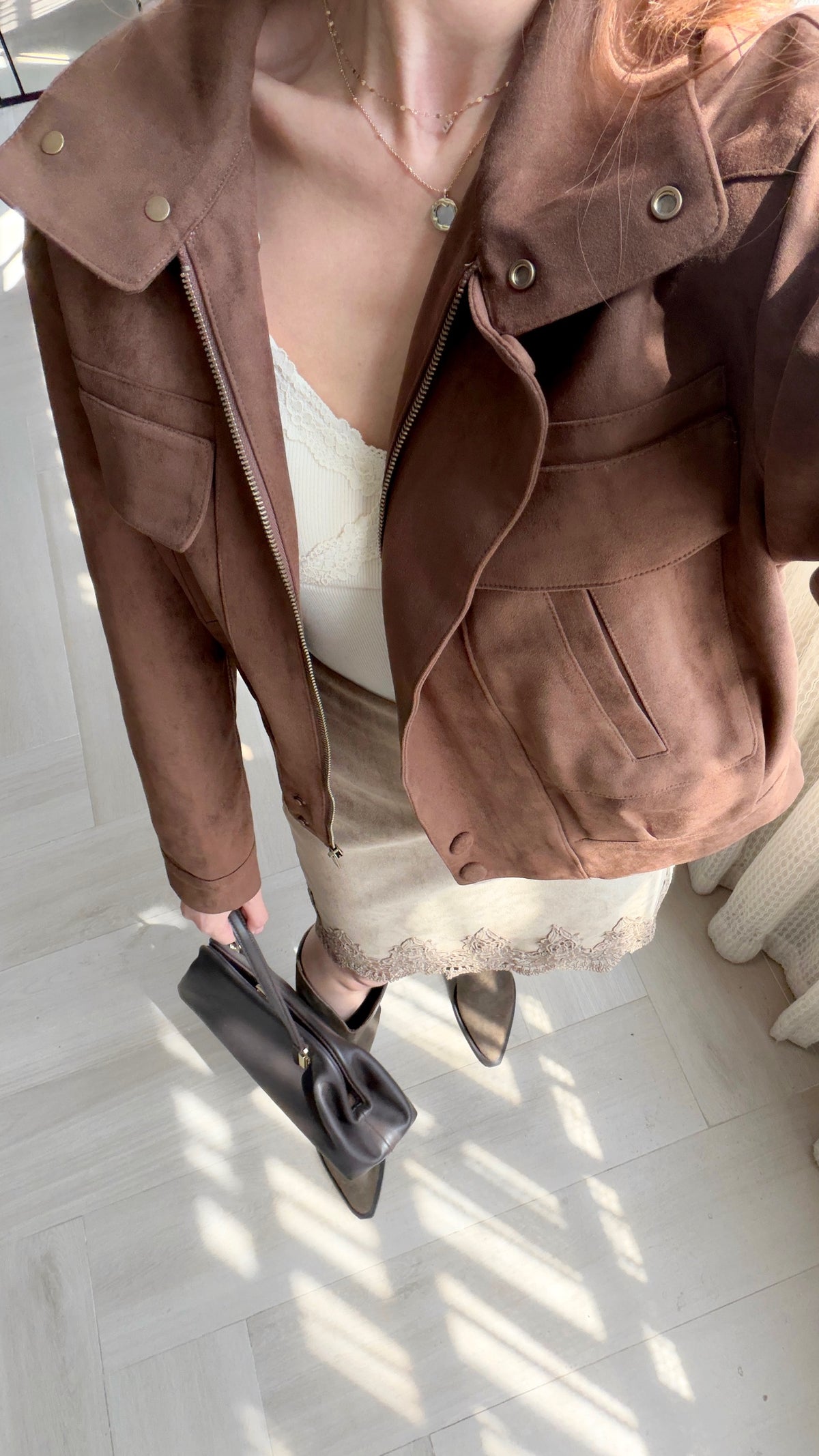 Classy Fine Suede Coat