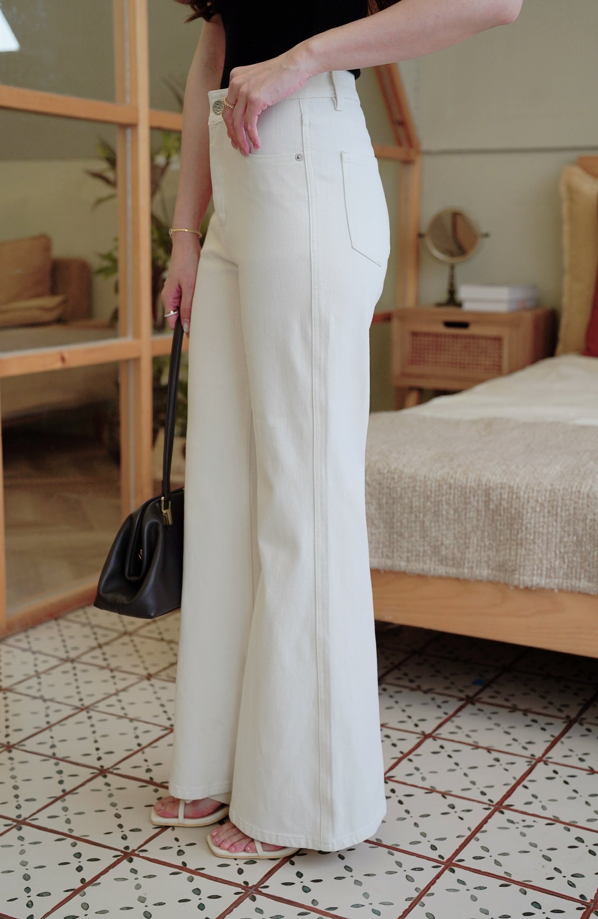 Premium Flexi White Jeans