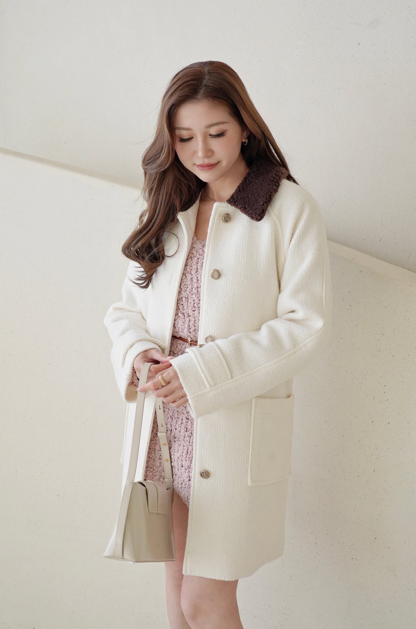 Premium Collar Wool Coat