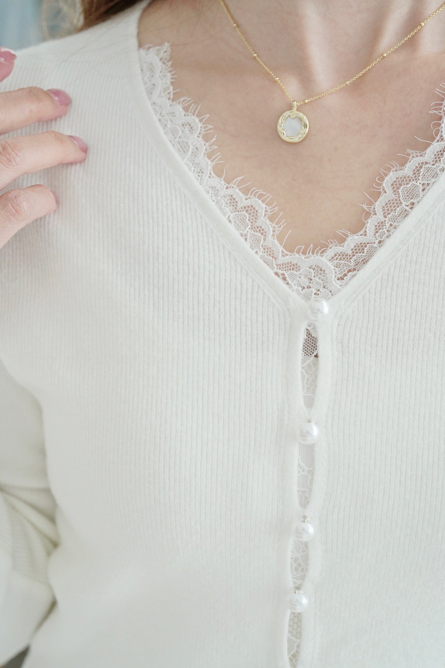 Camellia Fine Lace Top