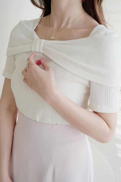 Fine Knitted Ribbon Top
