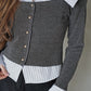 Misty Stripy Knit Top