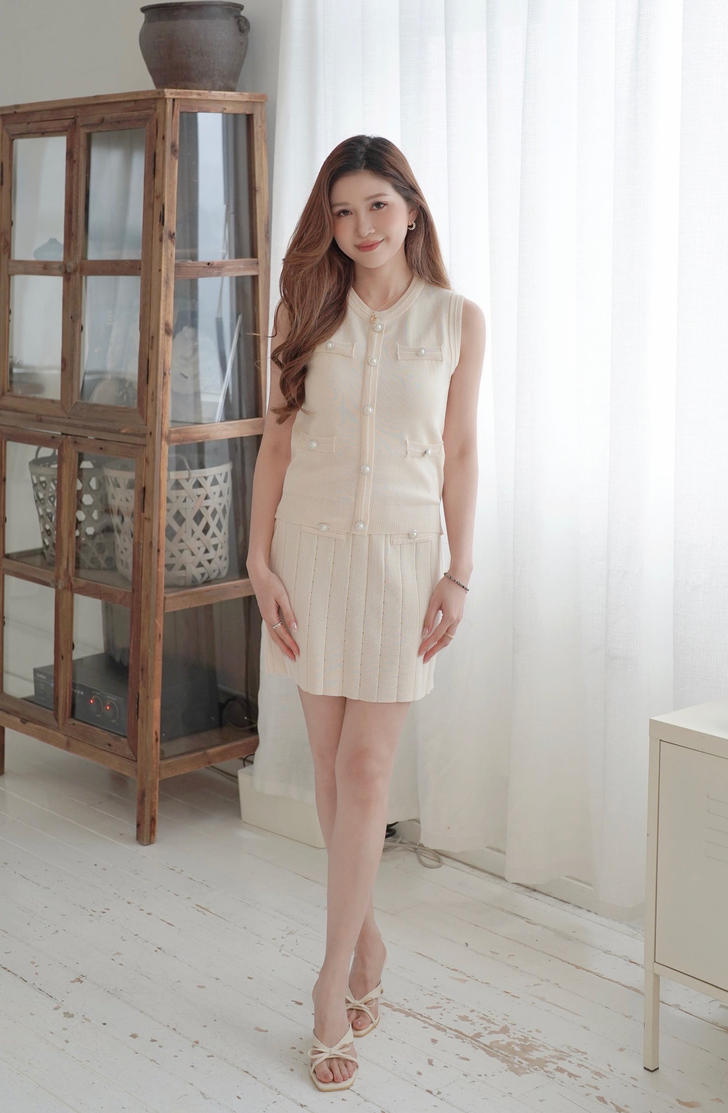 Classy Pearly Dress Set