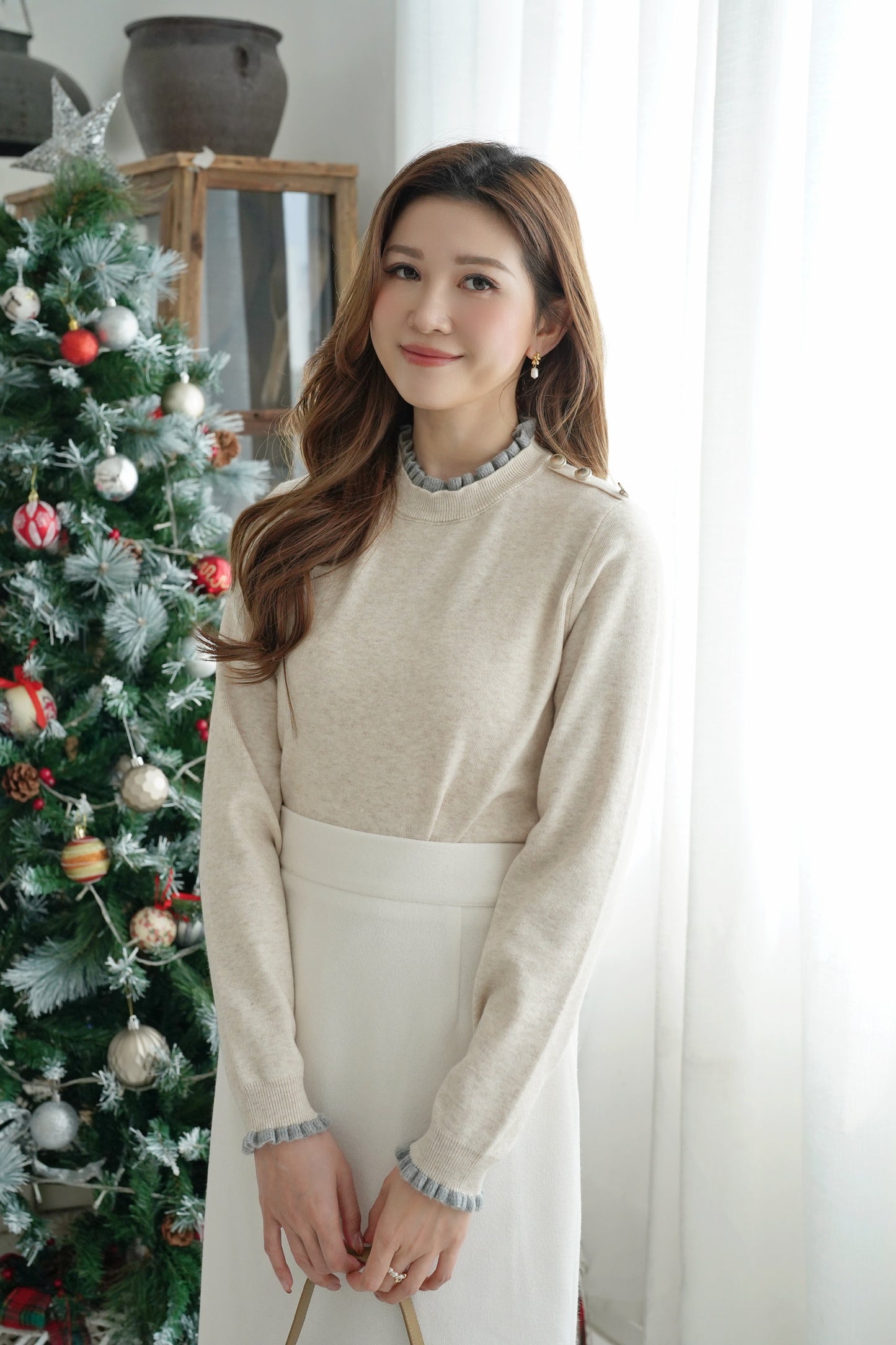 The Chic Ruffle Sweater