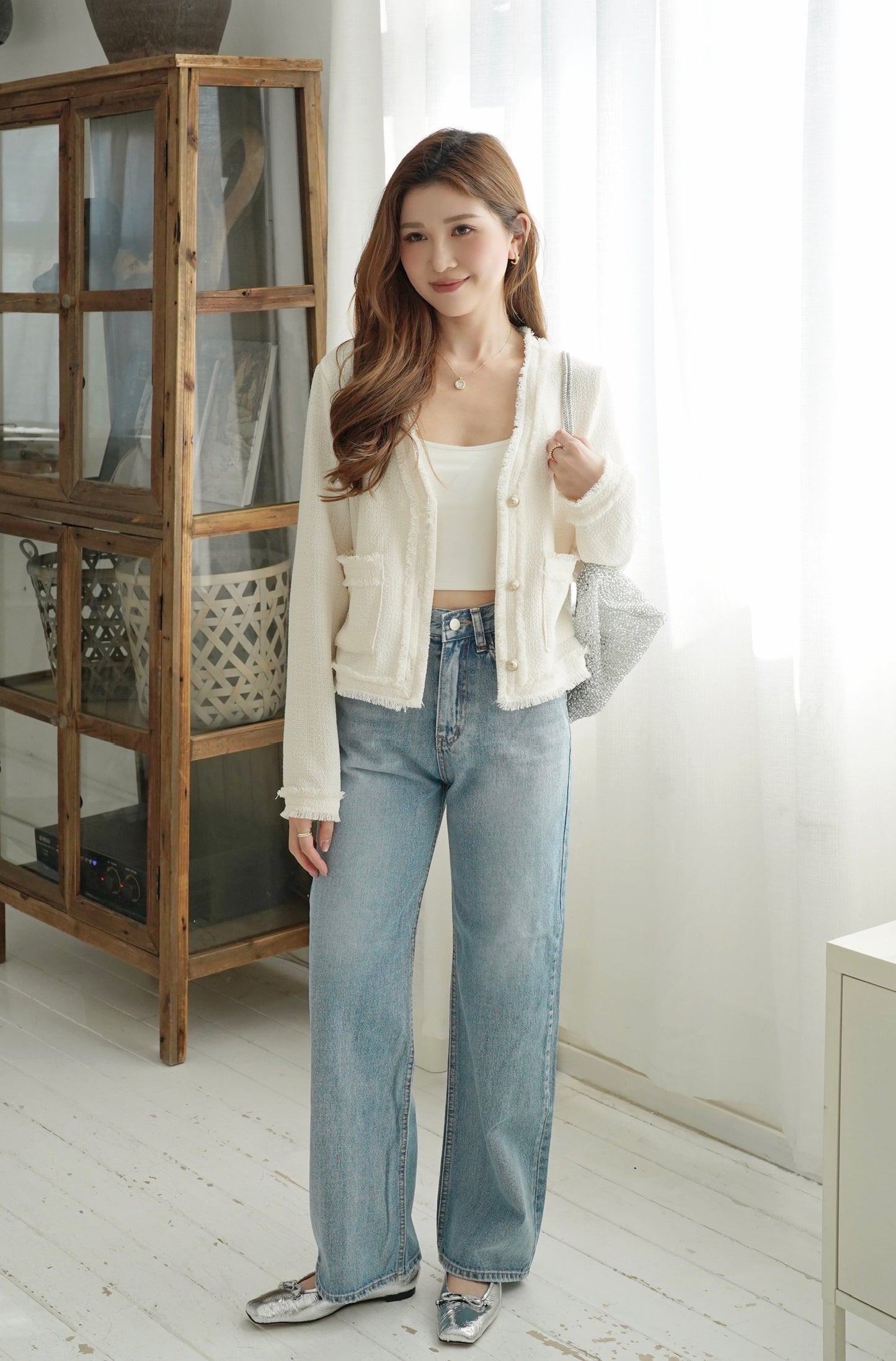 Spring Blossom Tweed Coat