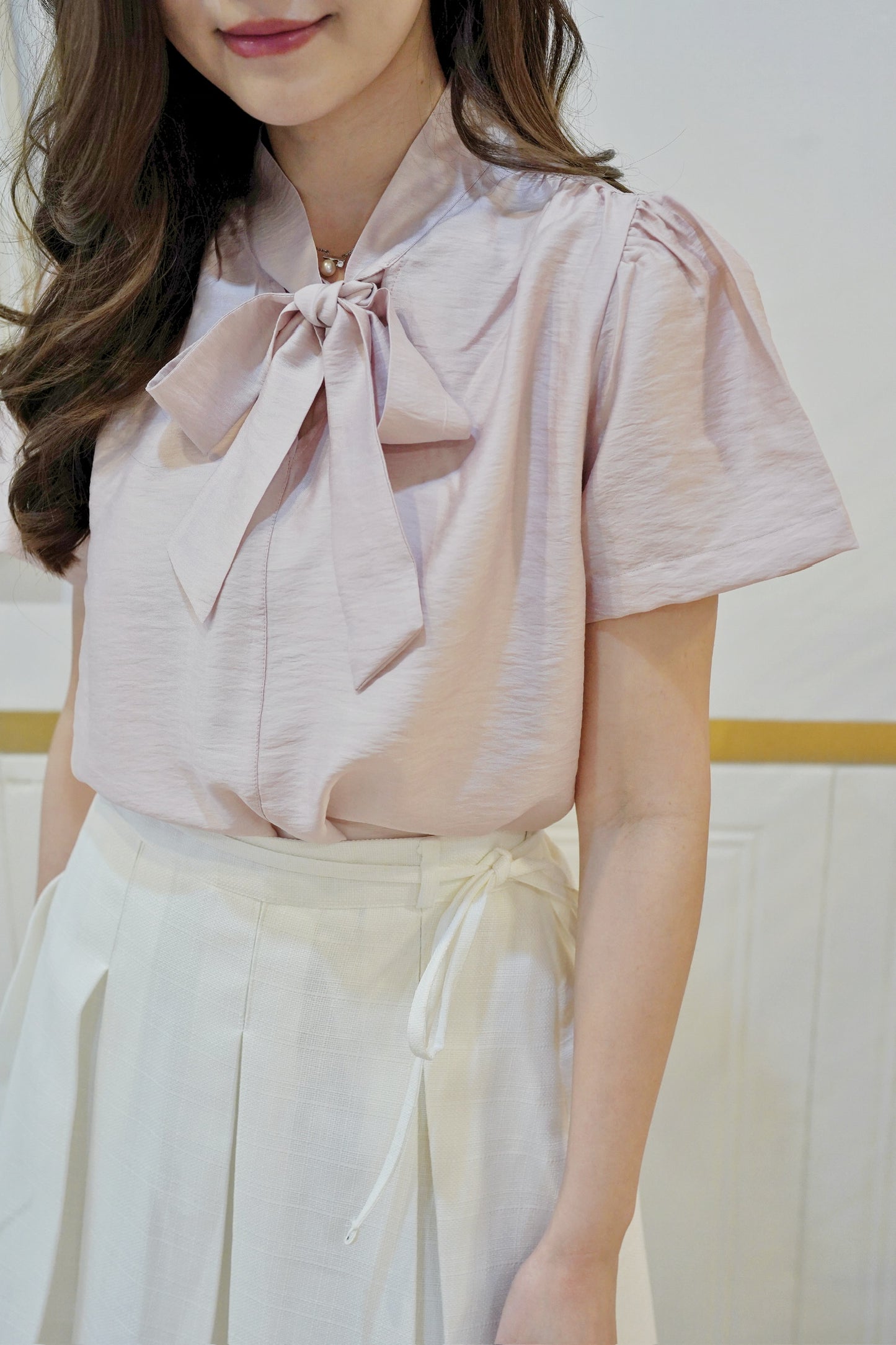 Ribbon Shelly Blouse