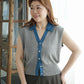 Frenchy Denim Collar Vest
