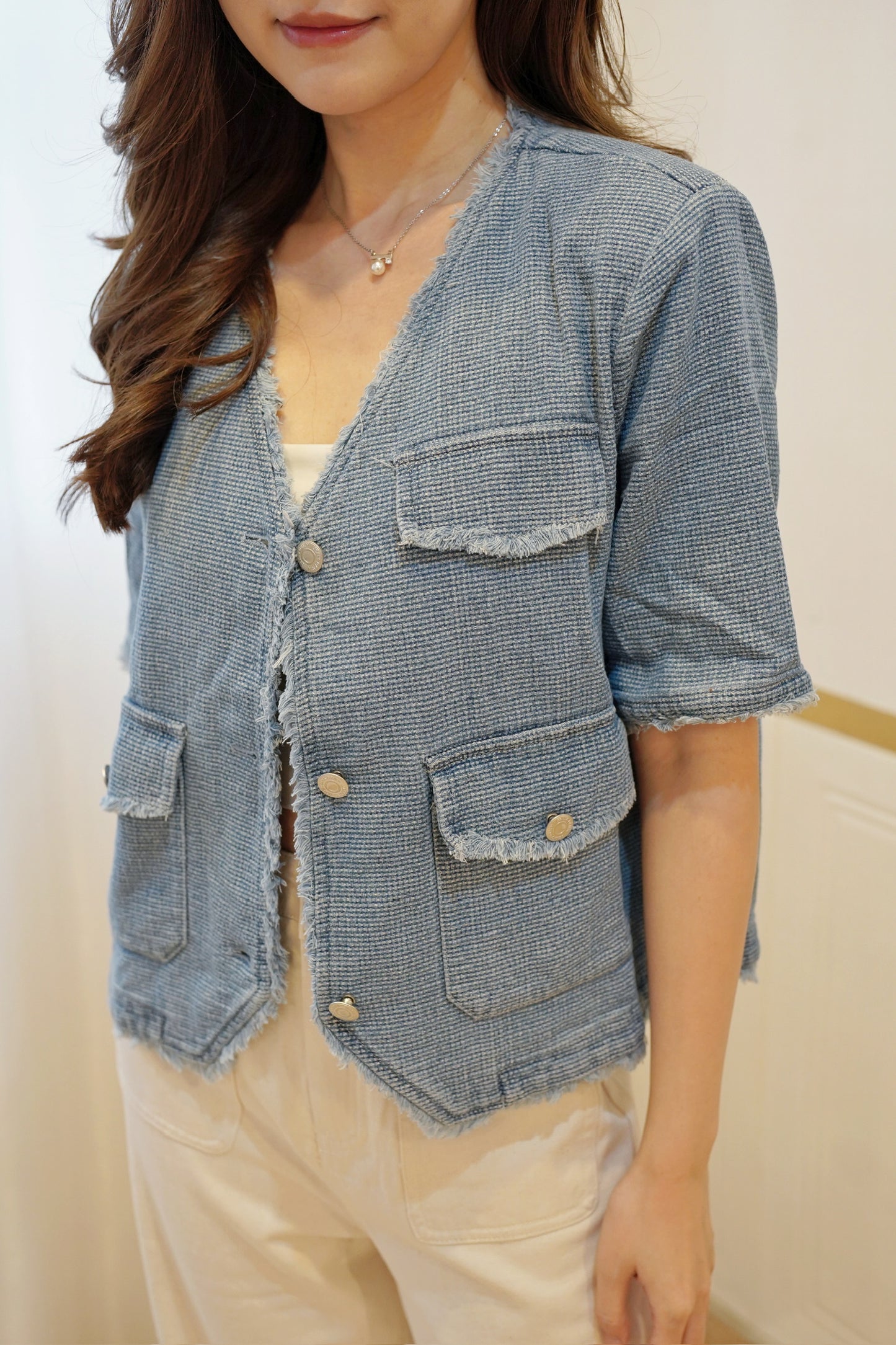 Tweedy Denim Jacket