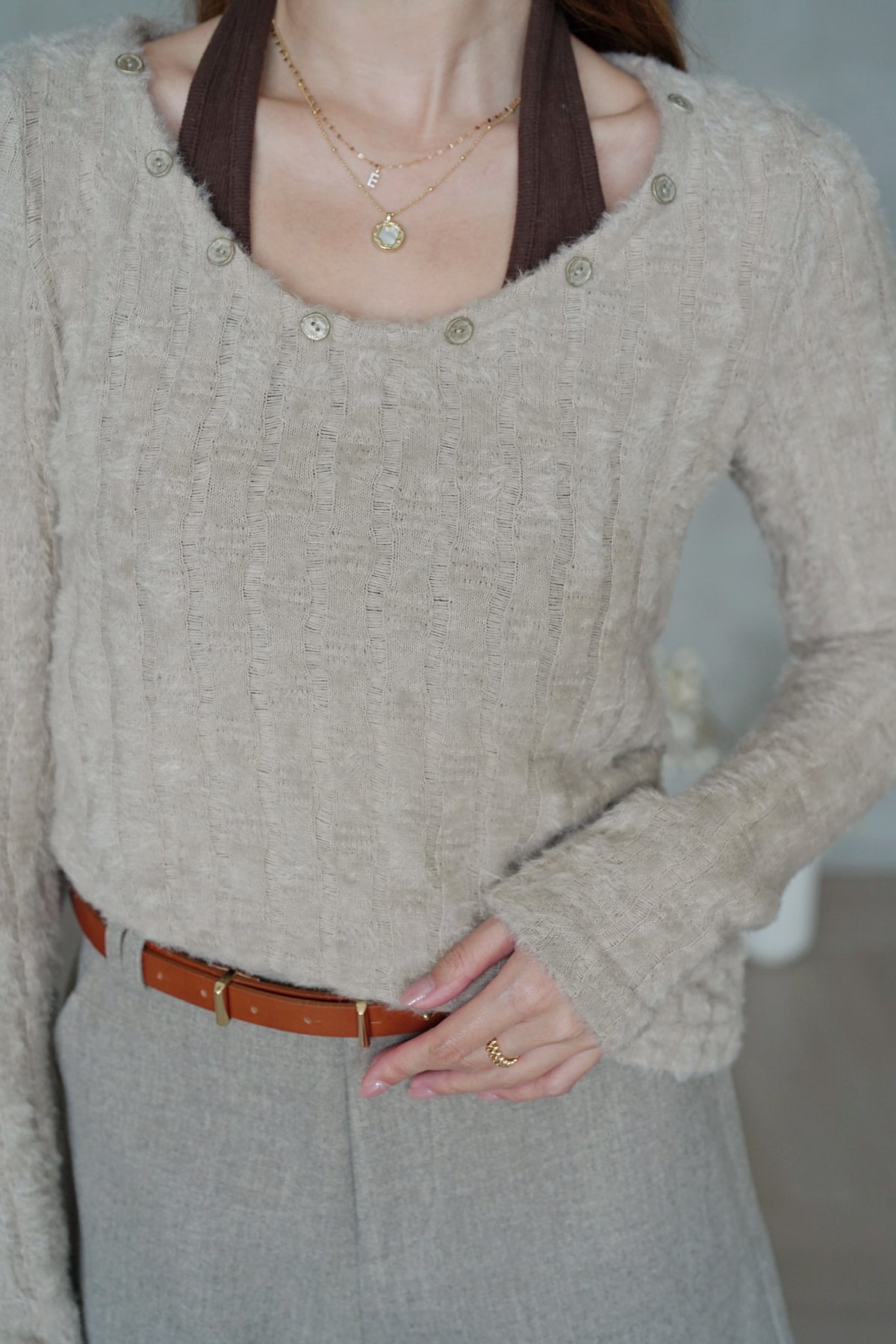 Laurent Mellow Top