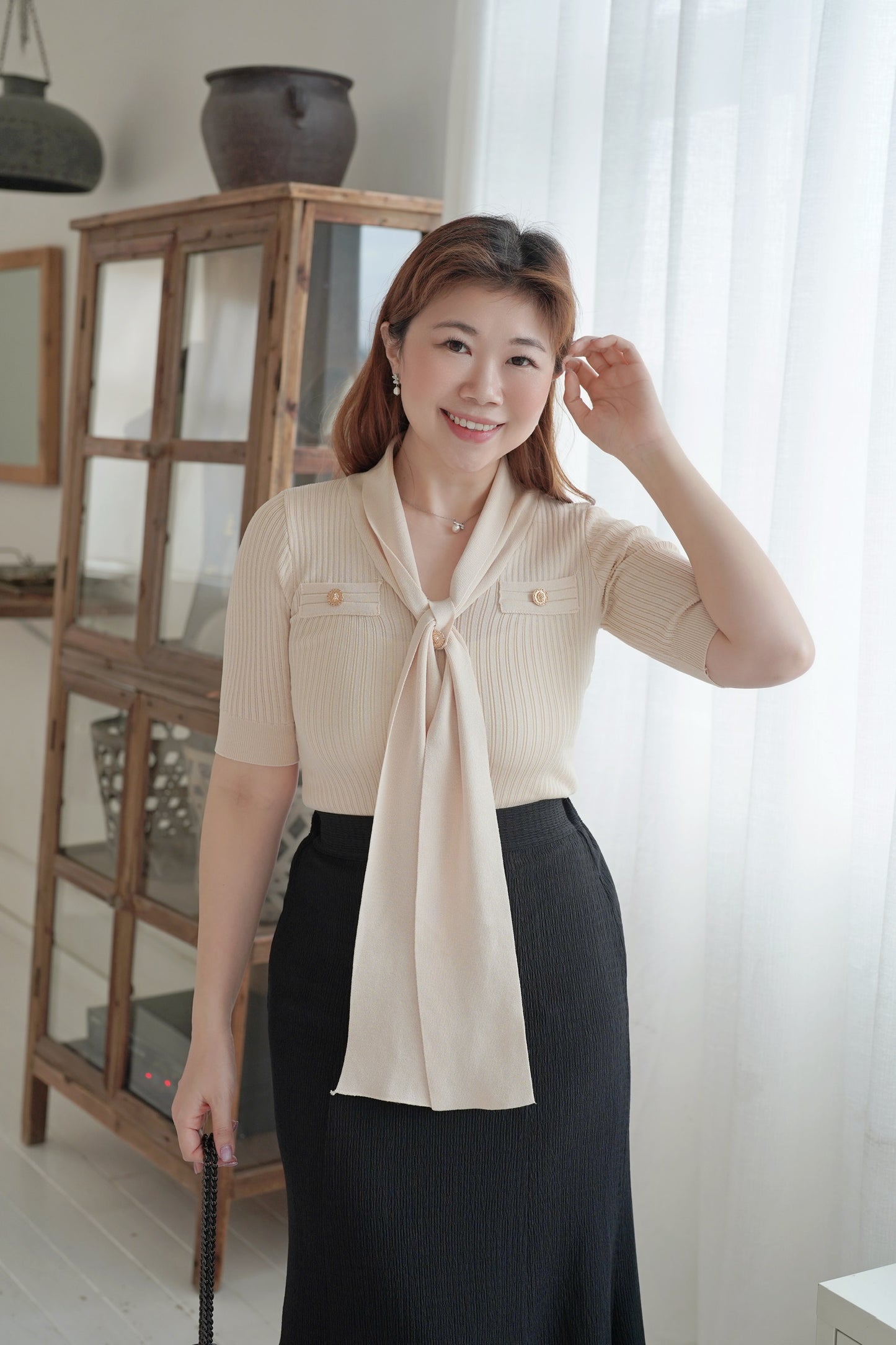 The Ribbon Tie Top
