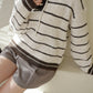 Ribbon Striped Sweater