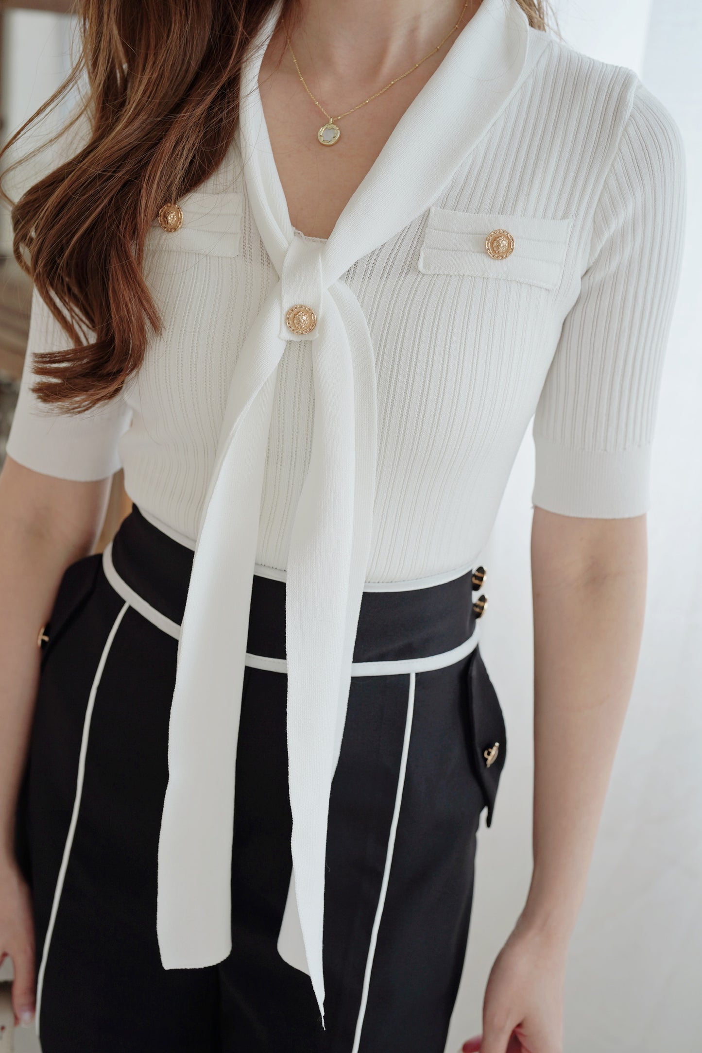 The Ribbon Tie Top