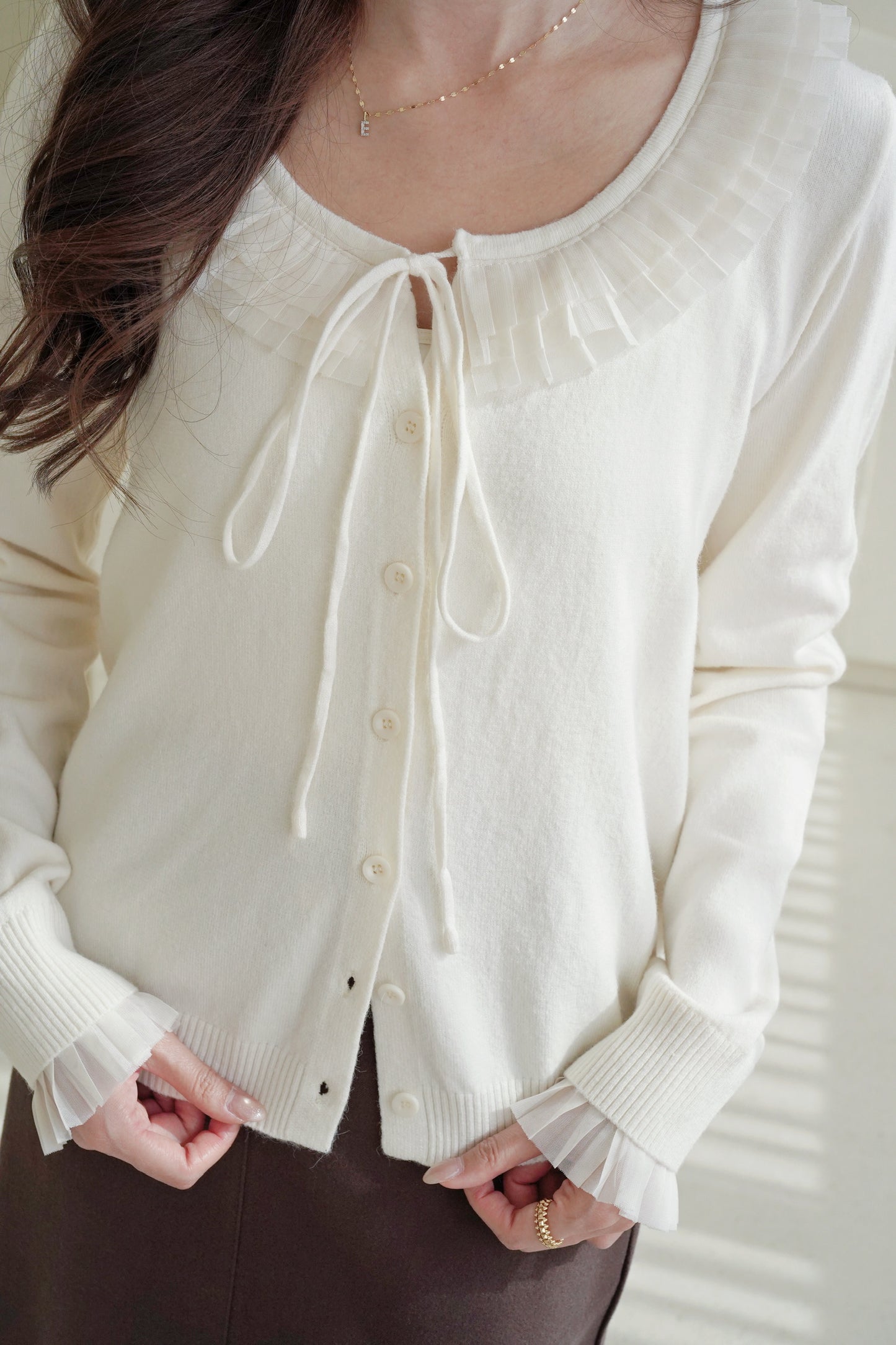 Classy Snowy Knitted Top