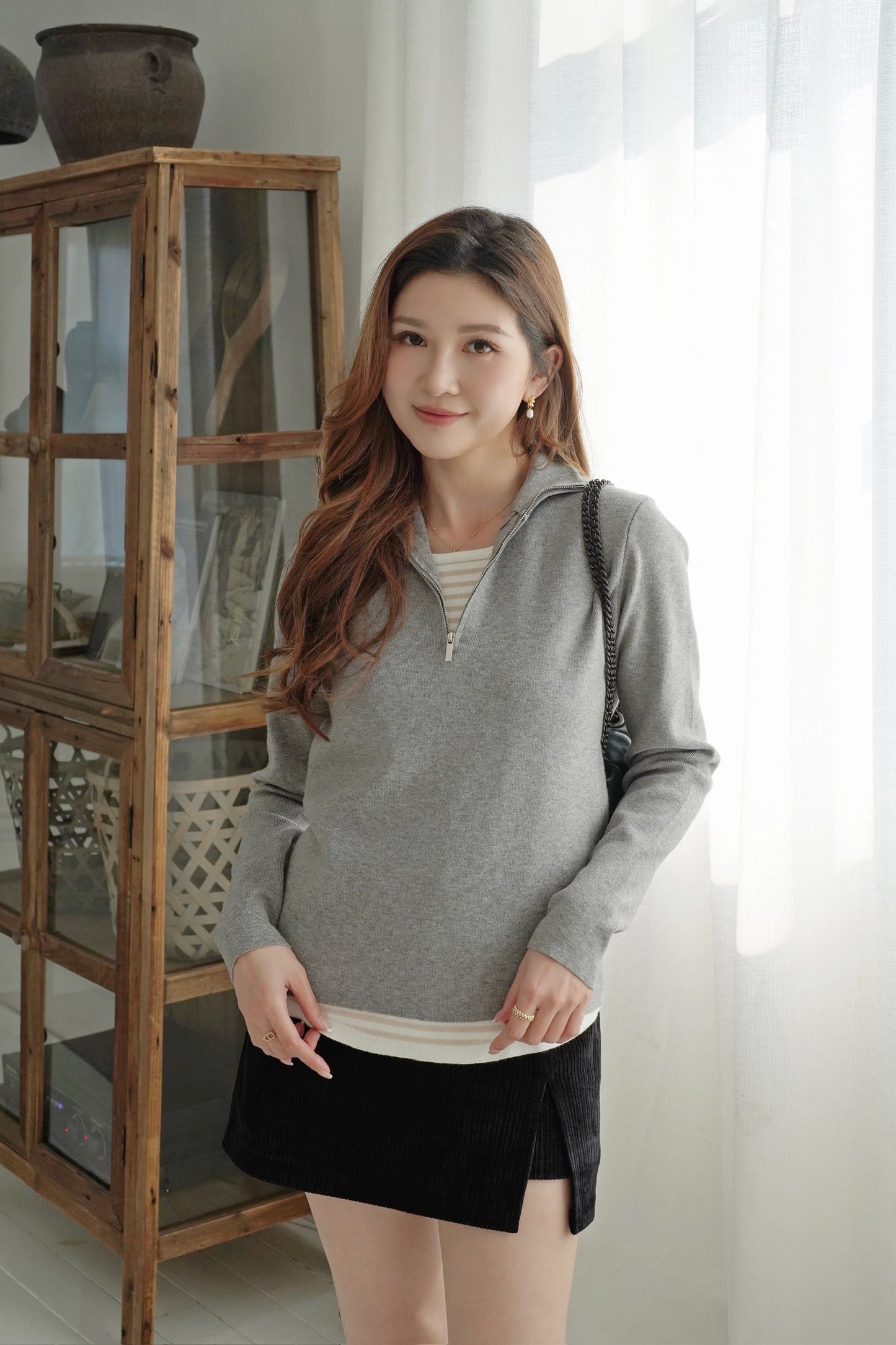 Classic Polo Zipper Sweater