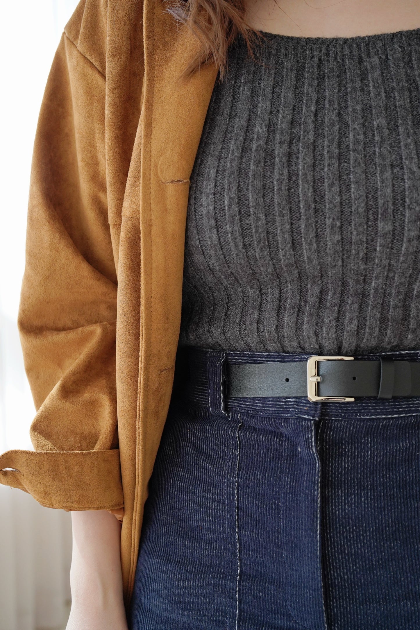 Belty Corduroy Dress