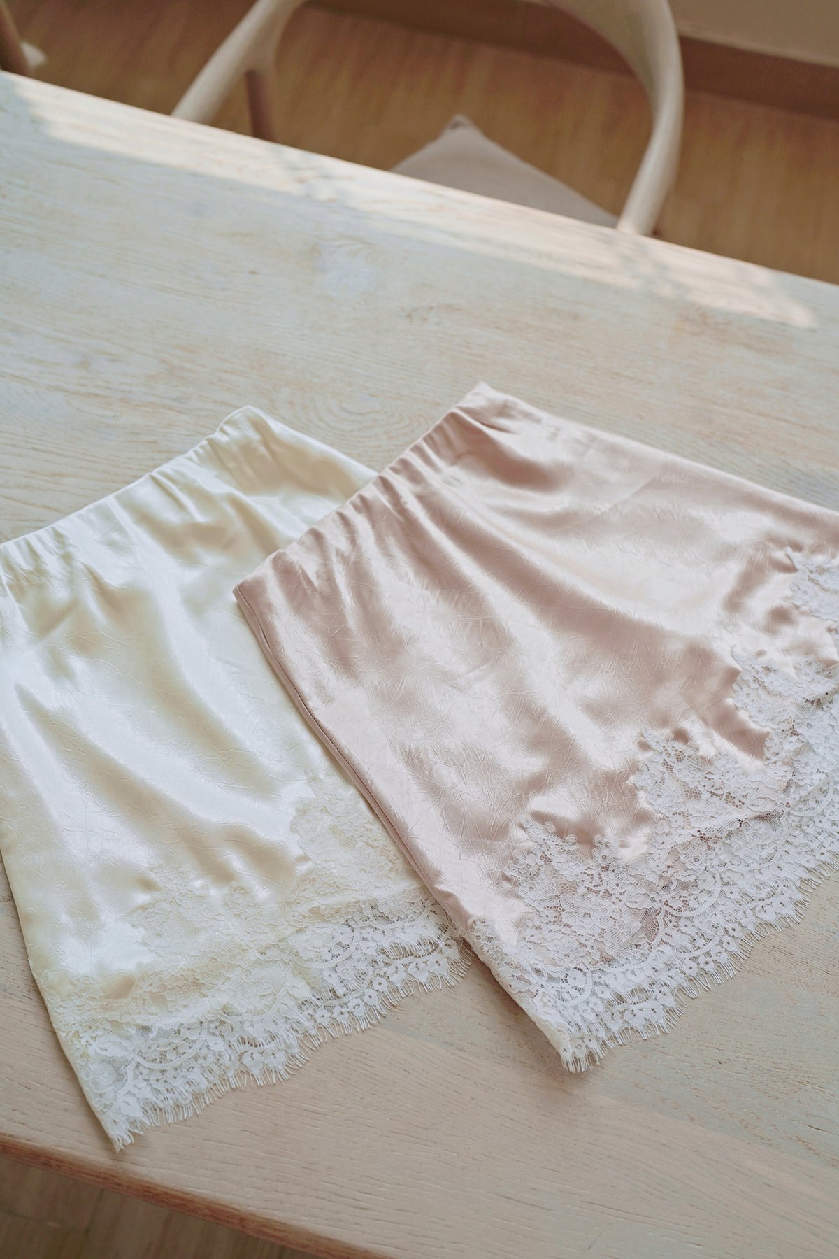 Fine Lacie Satin Skirt