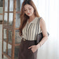 Button Stripe Vest