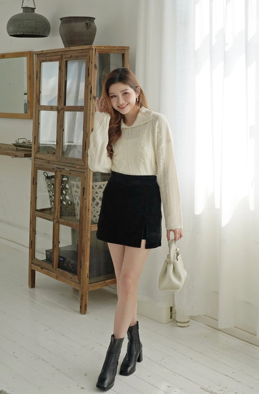 Handmade Floral Knitted Top