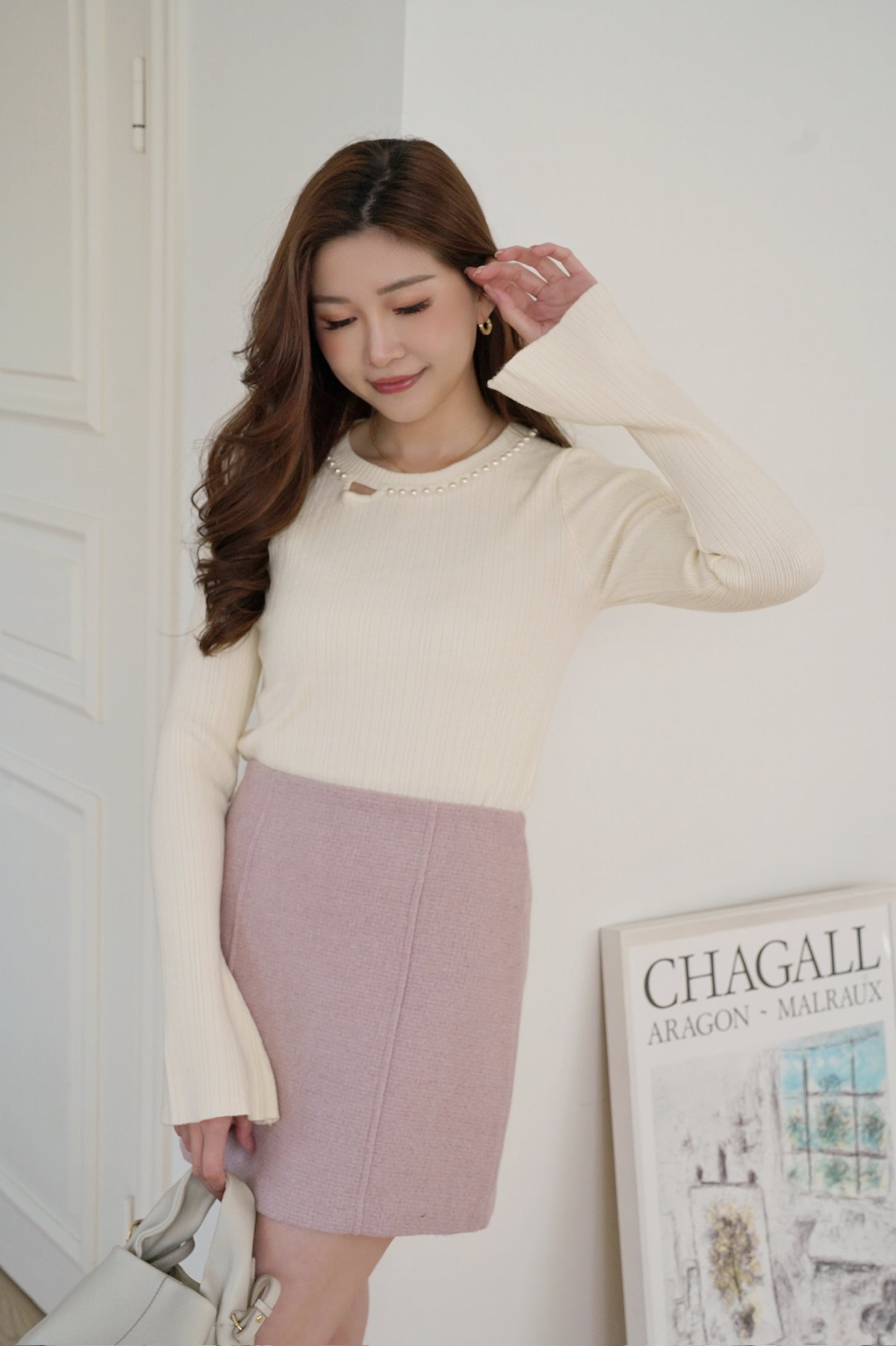 Classy Pearl Knitted Top