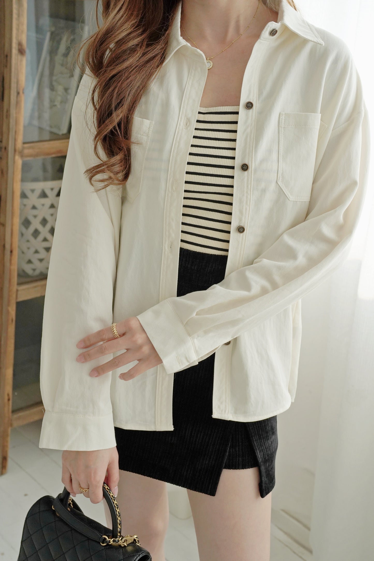 Cozy Stripes Shirt Set