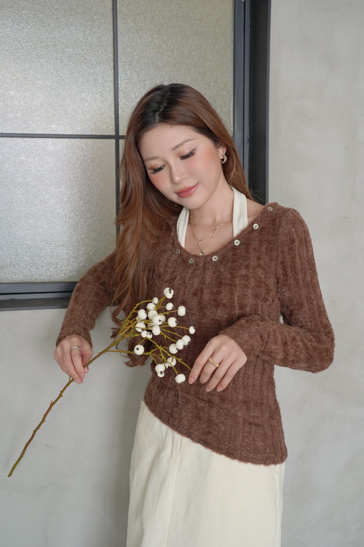 Laurent Mellow Top