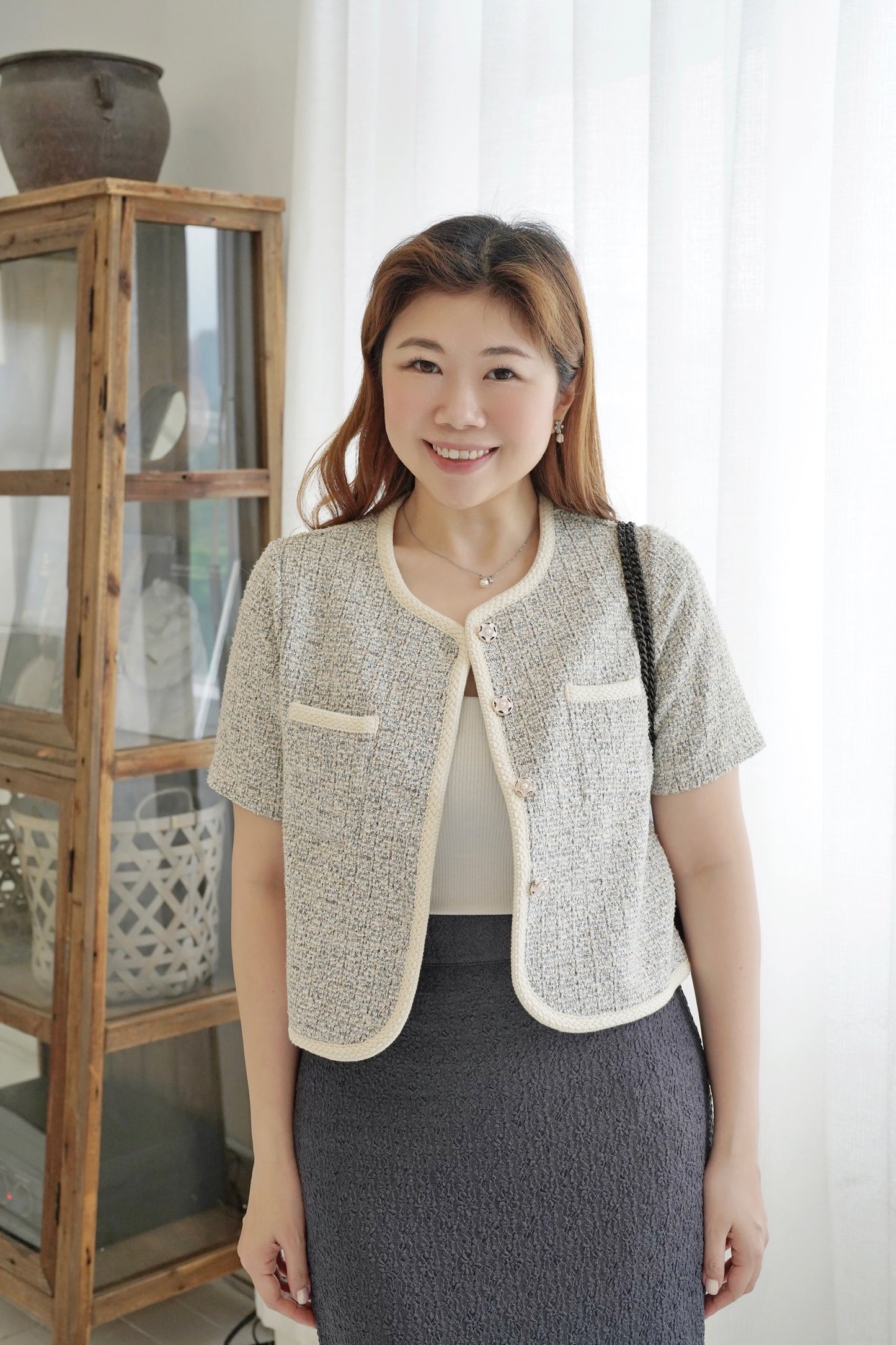 Glitter Tweedy Coat