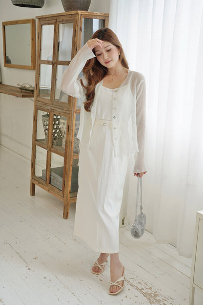 Cami Sheer Cardi Set