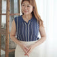 Button Stripe Vest