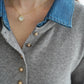 Denim Collar Sweater