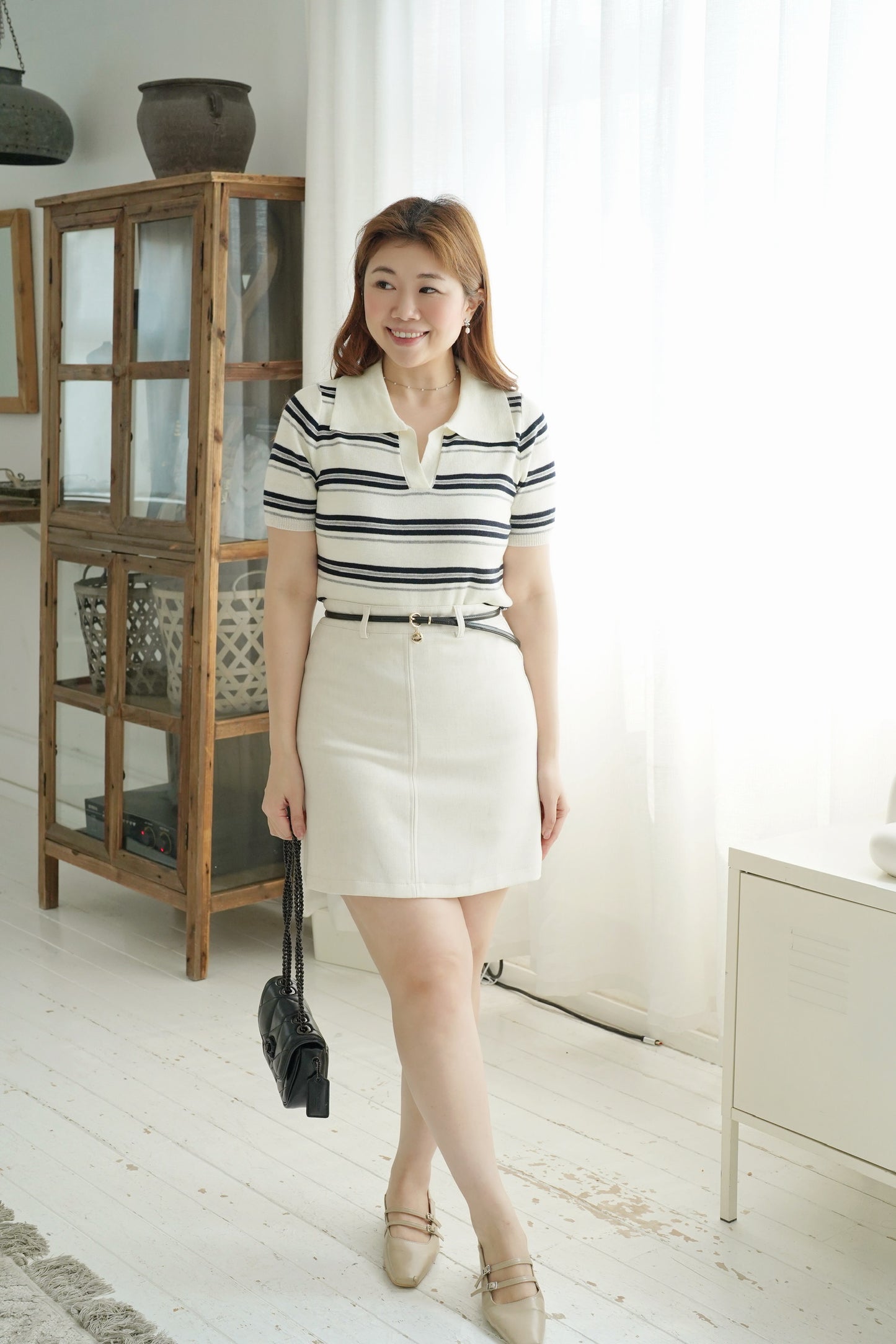 Frenchy Polo Stripes Set