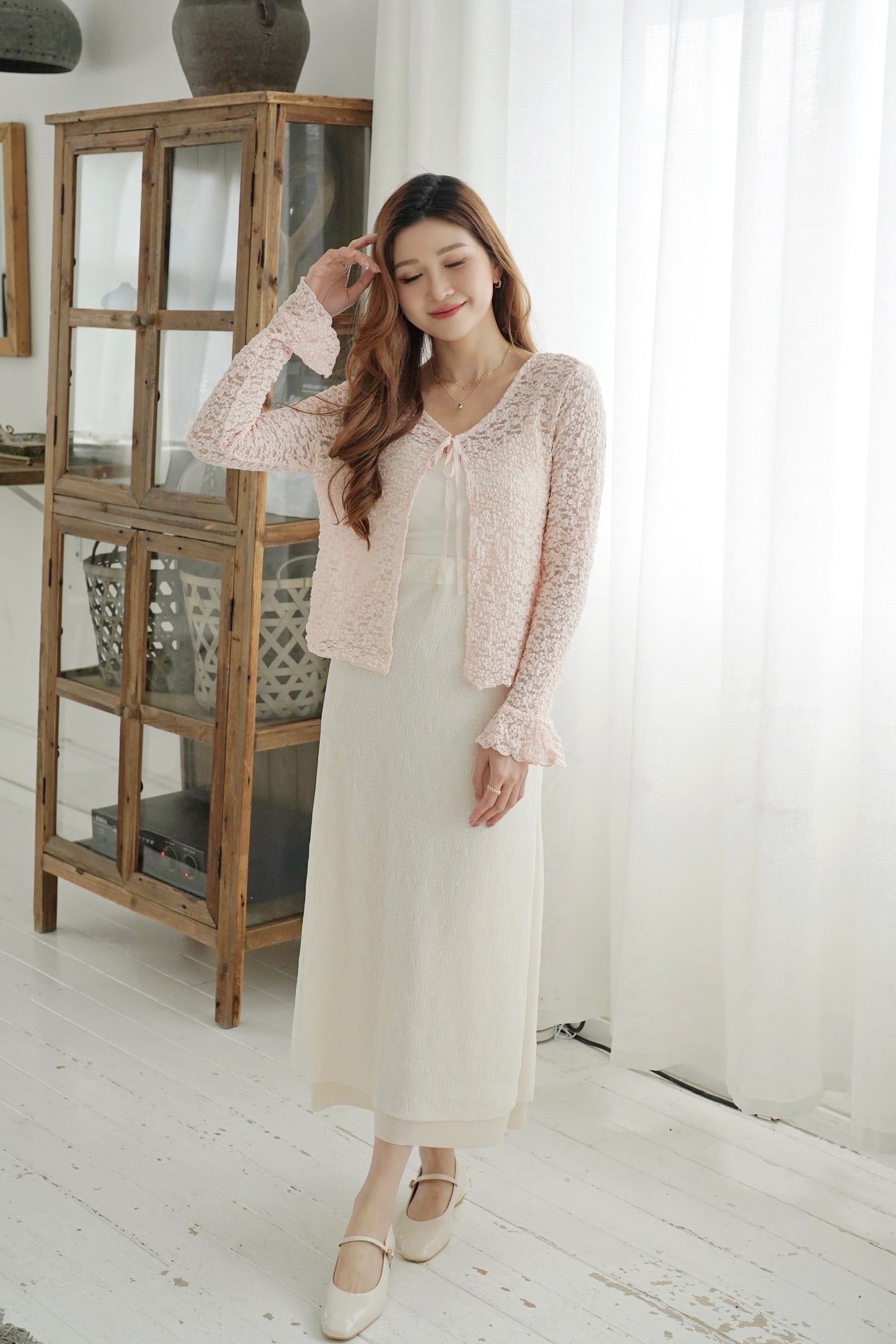 Blossom Flare Sleeves Cardi