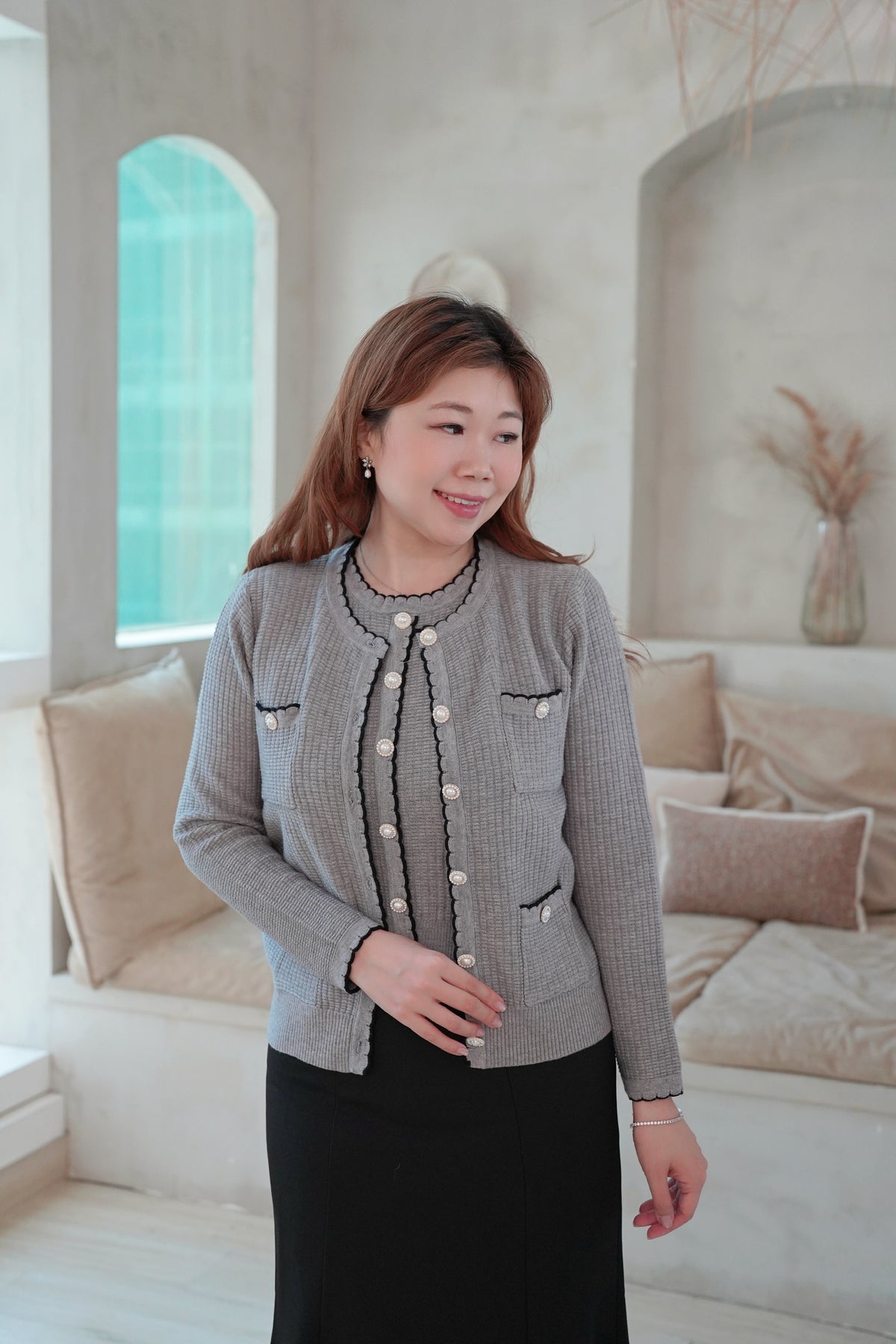 Deluxe Pearly Cardi Set