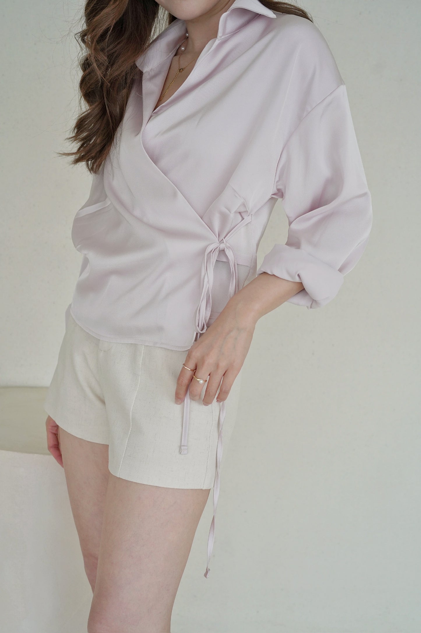 The Fine Satin Blouse