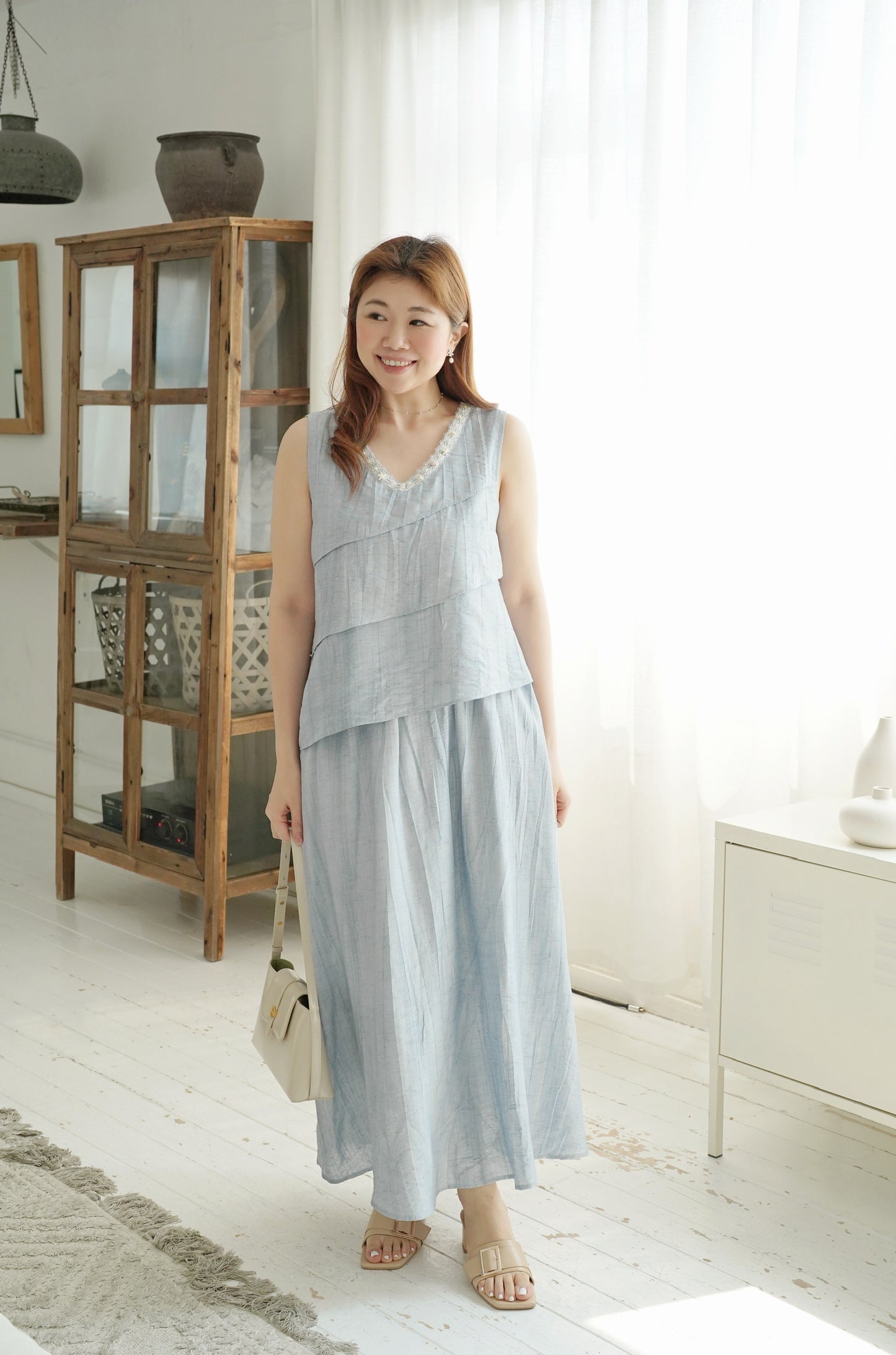 Ruffle Seasell Dress Set