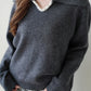 Sparkle Collar Wool Top