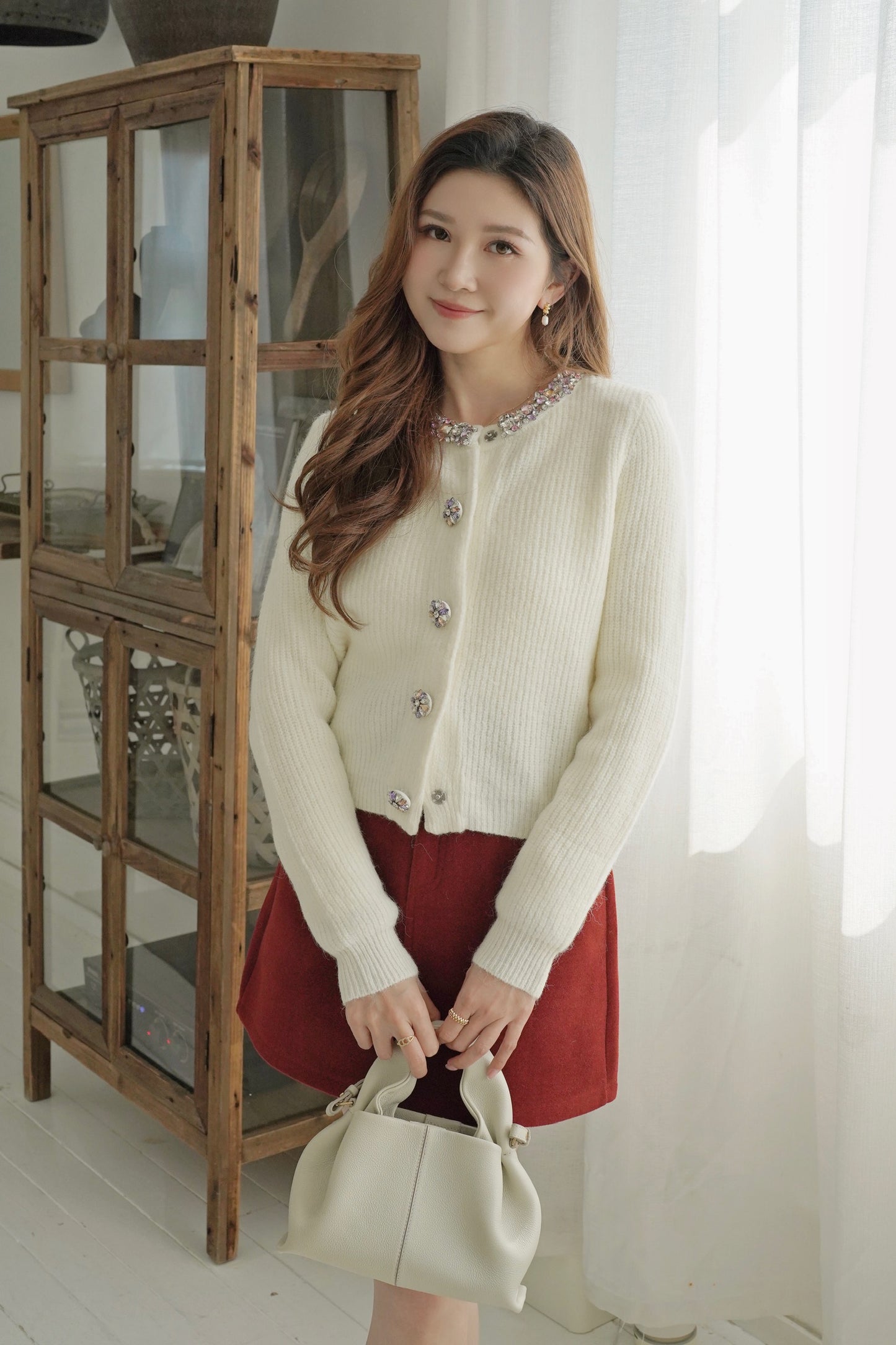 Sparkle Wollen Cardi