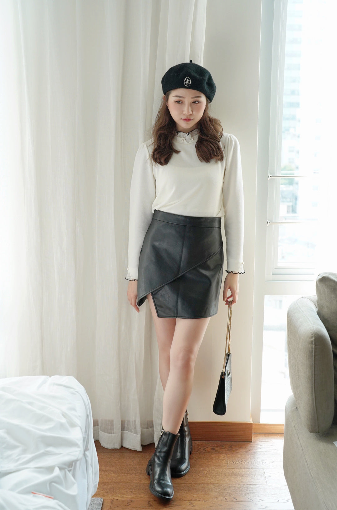 Sassy Leather Skirt