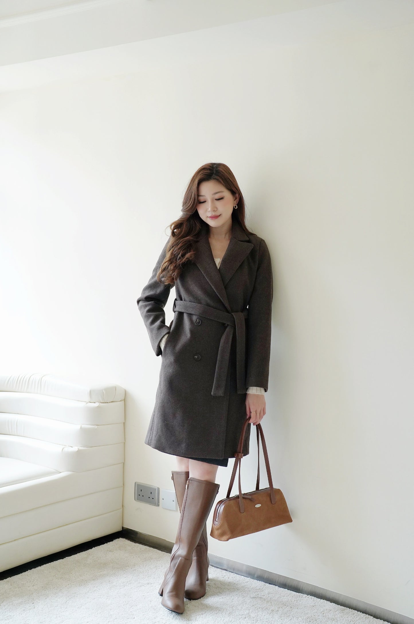 Classic Belted Wool Coat