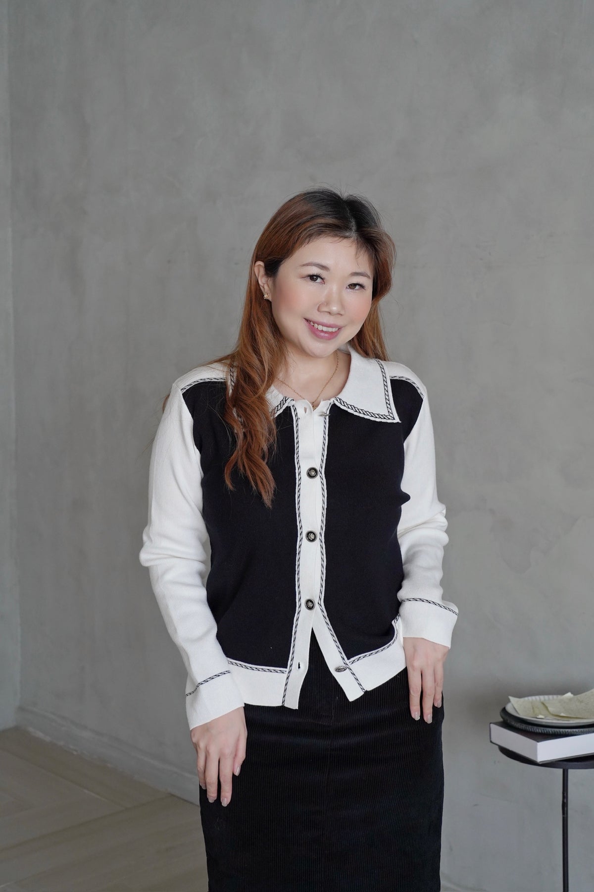 The Grace B&W Cardi