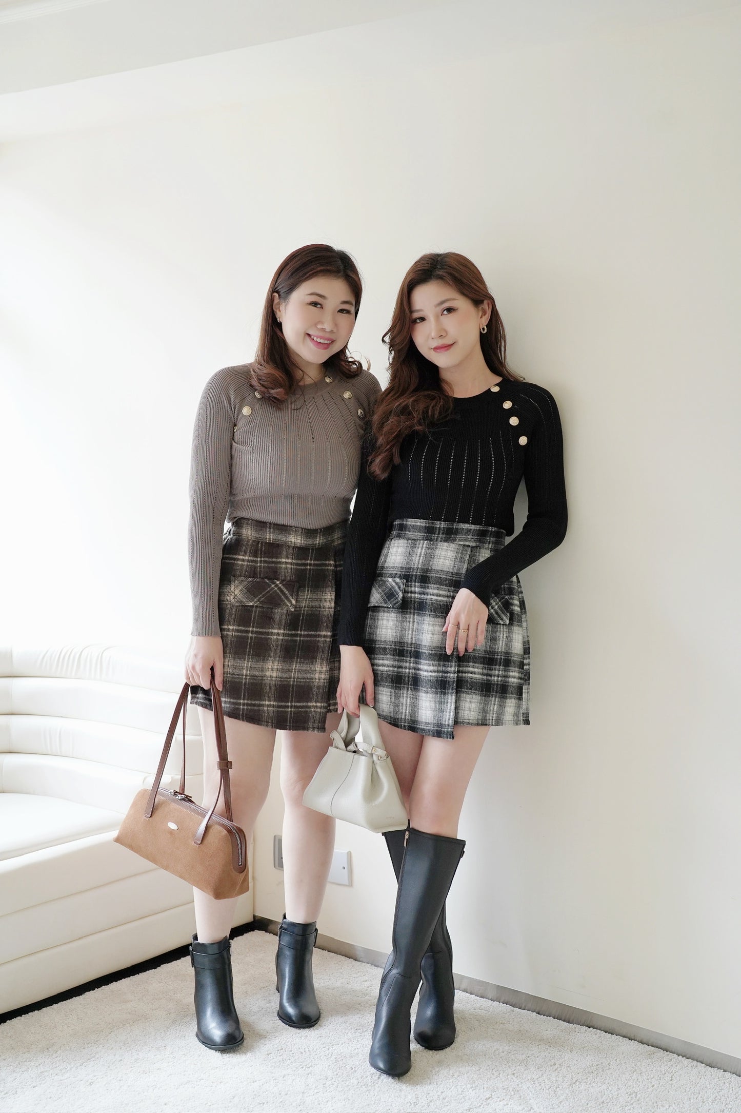 Classy Checkered Skirt