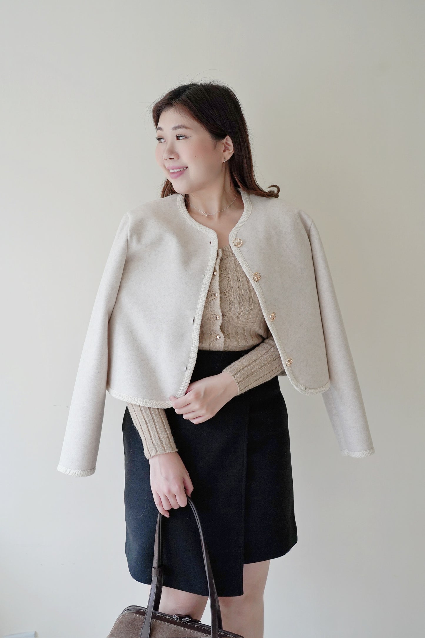 Softness Tweedy Coat