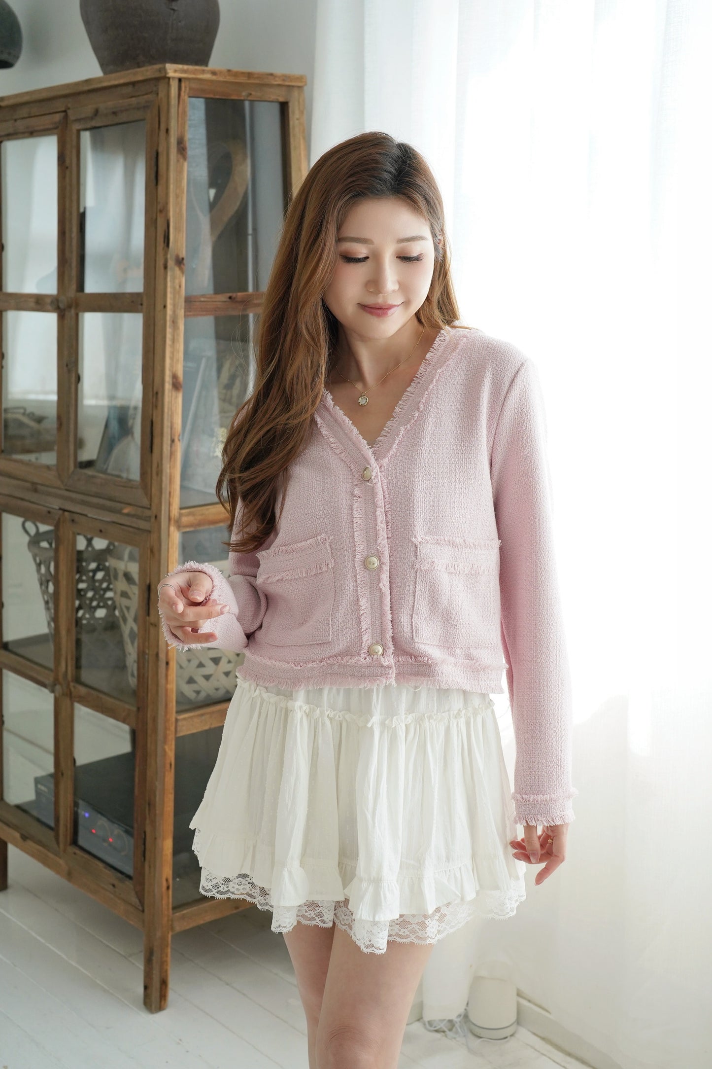 Spring Blossom Tweed Coat